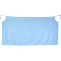 Serviette de bain bleue portable pour femme, ceinture d'épaule réglable, enveloppe de robe de plage spa, tenue de plage.
