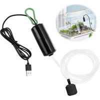 Mini Aquarium Air Pump USB Fish Tank Air Pump Quiet Oxygen Pump for Fish Tanks Small Bubbler with Air Stone Silicone Tube Energy Efficient for Home Fishing Fish Shops