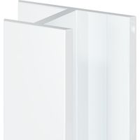 WholePanel 10mm White Aluminium Wall Panel H Joint Trim