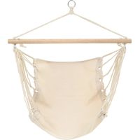 Hamac pliable Crème vidaXL