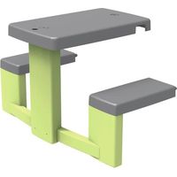 Smoby Life - Picnic table adaptable to Smoby houses - 2 benches