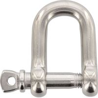 Schäkel (Normschäkel) Verbinder gerade kurz mit Schraubbolzen ø 10mm Lichte=16mm