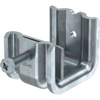 OBO Bettermann Staffa per travi esecuzione pesante 20-40mm Acciaio zincato a caldo, 1486288