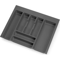 Emuca Range couverts moderne gris anthracite plastique