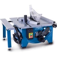 Scheppach Scie circulaire de table HS80 – 1200 W – Lame Ø 210mm – Vitesse 4800 tr/min – Hauteur de coupe 48 mm – Butée longitudinale et transversale – Table extensible