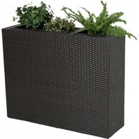 GreenGarden® 12579 Rattan Pflanzkübel, Pflanztrog, Raumteiler 72 x 27,5 x 52 cm"-"164267705