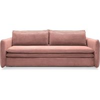 OSCAR - Canapé droit convertible 3 places 3 places - Rose