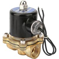 Électrovanne DN25 en laiton normalement fermée pour eau, huile et gaz, 24 V CC