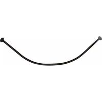 Bastone Asta Per Tenda Doccia Barra Curva Angolare Nera 90x90cm Universale 87236 -