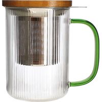 Tisanière Karl 450ml aus Borosilikatglas mit Henkel Jade - Selef Ogoliving