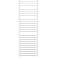 LuxeBath Radiatore Elettrico da Bagno Sahara 500x1500 mm Bianco Acciaio Curvo Attacco Laterale con Resistenza 1200 W Termostato con Display Digitale Termoarredo da Soggiorno Termosifone