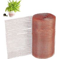 Maille Cuivre, 1 Rouleau de 6 Mètres Grillage Cuivre, Filet en Cuivre Anti Limace, Escargot, Souris, Oiseaux et Nematodes, Protection du Jardin Contre Les Rongeurs, Filet de Cuivre Tricot--12.7cm,AAFG