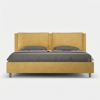 Doppelbett mit Aufbewahrungsrahmen Modernes Design Antea 200x210 - Gelb