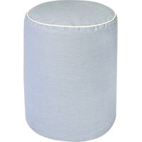 Cuscini Pouf seduta tondo grigio