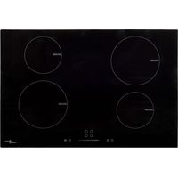 Vidaxl – Plaque induction 4 foyers 77 cm 7000 W – Verre résistant à la chaleur – Commande tactile avec détection de casserole – Minuterie 99 min