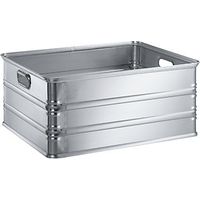 Caja de transporte y caja apilable de aluminio capacidad 117 l