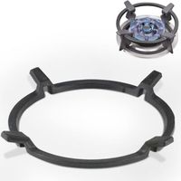 Support de Poêle à Wok en Fonte Support de Wok Universel Adaptateur Wok Gaz pour Poêle en Fonte Antidérapant Noir, pour Brûleurs,Plaques à Gaz,Cuisinières
