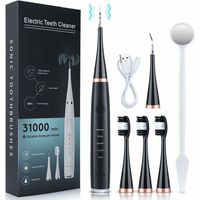Détartreur dentaire à ultrasons, détartrant, détartreur dentaire, appareil de beauté des dents, nettoyant anti-tartre - noir