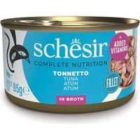 Thon Schesir à l'eau - Aliment humide complet pour chats - 85 g