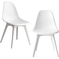 Pack de 2 Sillas de Comedor Nórdicas Aroa en Polipropileno para I