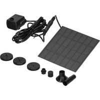 Pompe Solaire Flottante pour Bassin de Jardin avec Jets d'Eau Interchangeables