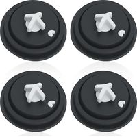 4PCS Joint Chasse d'eau WC,Rondelles de Joint Chasse d'Eau WC Joints de Diaphragme à Entrée Latérale pour L'Entretien des Chasses D'eau des Toilettes