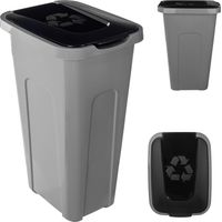KADAX Contenedor de Basura para Segregación Bote de Basura de 30 L con Tapa