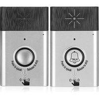 SJLERST Vocale sans Fil Intelligente, Interphone Bidirectionnel pour la Maison et Le Bureau Longue Distance Fort et Clair Voice Home Security Easy Install, Blanc (sans Batterie)