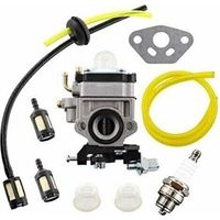 Kit de Carburateur pour Débroussailleuse AL-KO Alko, Modèles BC410, BC4535, BC4125, avec Tuyau et Filtre à Essence.