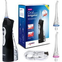 Irrigador dental Promedix PR-770, inalámbrico, IPX7, negro.