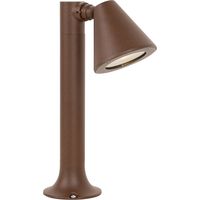 Modern Outdoor Bollard Rust Brown 30 cm IP44 Adjustable - Ciara