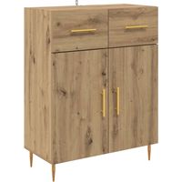 vidaXL Sideboard Artisan Oak 69.5 x 34 x 90 cm Engineered Wood