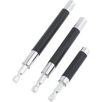 3 Pcs 80/120/140mm Scalable Magnetic Screwdriver Holder Drill Bit Guide Rod Adapter