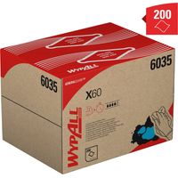 Lingettes de nettoyage général WypAll X60 6035 - blanches - 426 x 317mm x 200 ( Prix pour boîte de 200 )