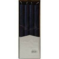 Candele cilindriche colore pieno Ø 1,9 cm 12 pezzi - Blu