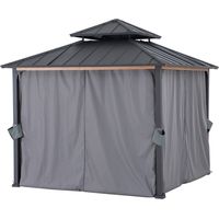 Vorhang für Zedernholz Gazebo 300cm x 300cm