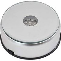 CREA Display Turntable For Crystals Glass Art,led Colored Rotating Crystal Display Stand With Usb Cable