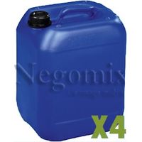 Negomix – Lot de 3 bidons jerrican plastique 25L bleu – Étanchéité parfaite – Résistance aux produits chimiques – Poignée ergonomique pour transport facile