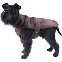 Fashion Dog Hundemantel mit Kunstpelz-Futter - Braun - 39 cm