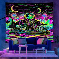 UV-fluoreszierender Wandteppich-Hintergrundstoff im angesagten Stil, Wandteppich-Raumdekoration, Halloween-Wandteppich, 150 x 230 cm