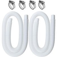 Set mit 2 Poolschläuchen 32 mm, 1,5 m, für Aufstellpools, Zubehör und Ersatzteile, Ersatz für Poolpumpe und Filter.