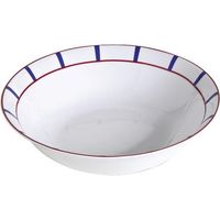 Nova Styl Ensaladera Vasca Porcelana Blanco Rojo Azul 26 cm