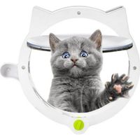 Chatière Chat Flip, Chatière Chien Chatière Blanc Hole