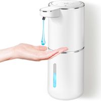 Automatic Soap Dispenser, 380ML USB C Rechargeable Liquid Soap Dispenser with 4 Adjustable Levels