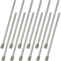 Lot de 12 forets diamantés de 3 mm pour scie-cloche en verre, forets à pointe diamant pour céramique, carrelage, porcelaine, marbre, granit, pierre