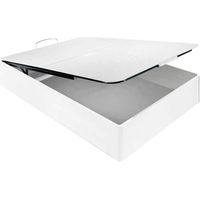 Canapé pliant avec housse anti-poussière, hauteur 33 cm Blanc - 135x190 cm