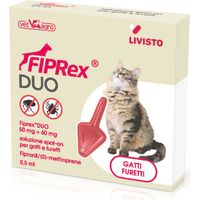 Fiprex Duo Spot-on contro pulci, zecche, pidocchi e acari 1 pipetta per gatti e furetti
