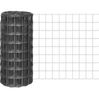 vidaXL Euro Fence Steel 10x0,8 m Grey