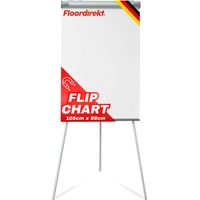 Chevalet de conférence - Flipchart, support 68 x 105 cm, Réglable hauteur jusqu'à 188 cm, inscriptible, effaçable à sec, magnétique