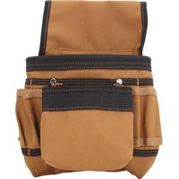 Sacoche à outils robuste, idéale comme sac banane, pour charpentier, électricien, menuisier ou homme du bâtiment. Cadeau parfait pour papa.